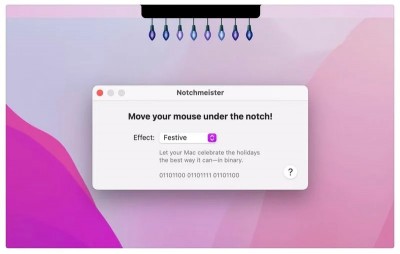 Notchmeister cho phép bạn trang trí Notch trên MacBook Pro